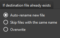 6. File name conflicts setup