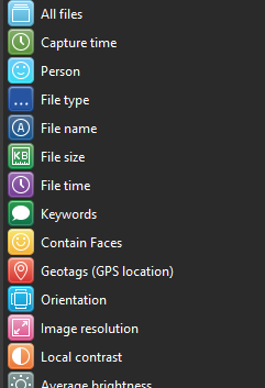1. List of Available Filters