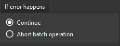 3. Switch to control error scenario
