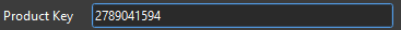 1. Product Key