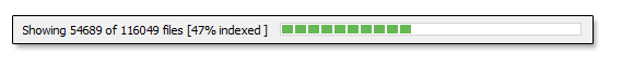 image indexing progress